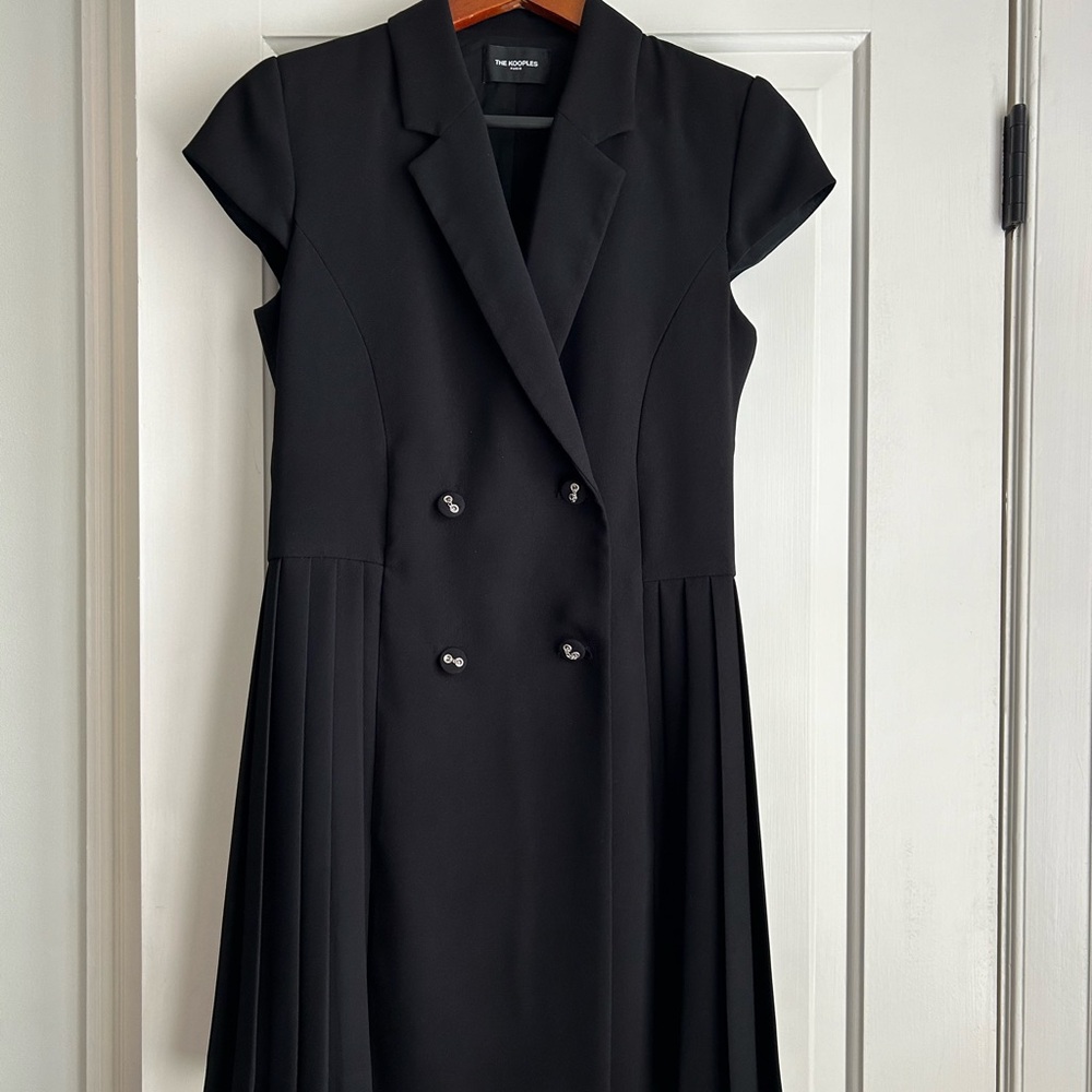The Koooles capped sleeve coat dress.